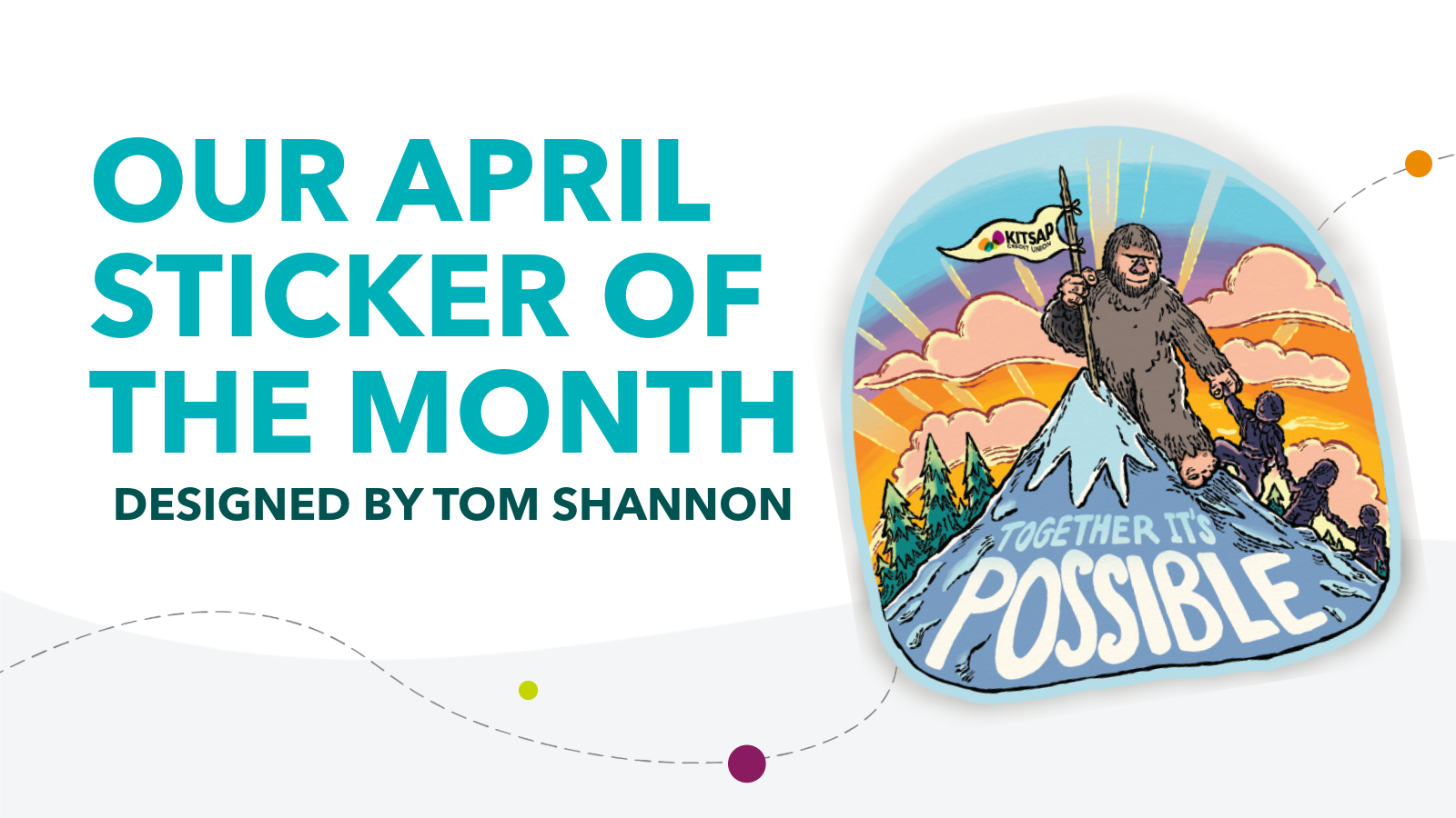 Our April Sticker of the Month is Here!